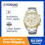 SEIKO SBTR024 SELECTION SPIRIT Chronograph Tachymeter Date White Gold Silver Stainless  Wrist Watch For Men from YOSUKI JAPAN PICKSEIKO / SBTR024 (  SBTR024  S SBTR SBTR0   )