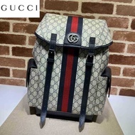 LV_ Bags Gucci_ Bag Designer School Ophidia Series Medium Backpack 598140 Embossin KK23