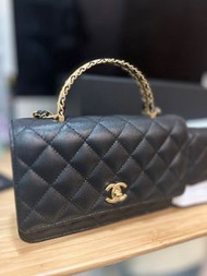 Chanel WOC with handle 牛皮鏈上錢包