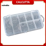 [calcutta] 75Pcs 8 Sizes Fishing Rod Guide Line Kit Straight Single Foot Rings Repair Eyes