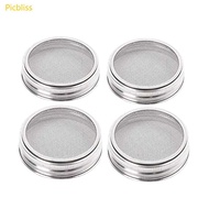 Picbliss 4Pcs Set Plant Sprouting Lids 304 Stainless Steel Filter Mesh Cover Screen Strainer for Wid