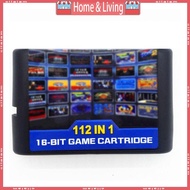 ci 16 bit Game Cartridge 112 in 1 Game Card Collection for Megadrive Genesis