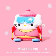 Skiing Hello Kitty Airpods Case Airpods Pro 2 Case Airpods Gen3 Case Silicone Airpods Gen2 Case Airpods Cases Covers