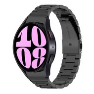 全城熱賣 - 適用於三星 Galaxy Watch 6 / 6 Classic 三珠不銹鋼錶帶（黑色）