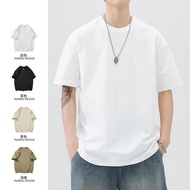 Three Needles Japanese Style 300g Heavy Short-Sleeved t-Shirt Boys Loose Half-Sleeved t-Shirt Inner 