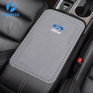FFAOTIO Car Armrest Pad Center Console Cover Car Interior Accessories For Ford Ranger Everest Territory Fiesta Raptor