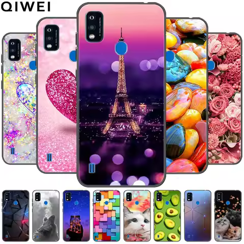For ZTE Blade A51 Case Lovely TPU Silicone Soft Phone Cover for ZTE Blade A51 / A71 Protect Bumper C