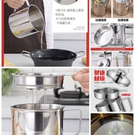 X691 Stainless steel oil can 1.3L 不锈钢油壶 1.3L Tong minyak keluli tahan karat 1.3L