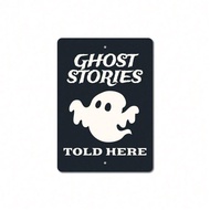 HELLOYOUNG Custom Spooky Halloween Metal Sign Outdoor Indoor Wall Decor