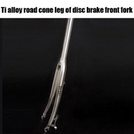 TiTo Gr.9 Titanium alloy road bike front fork 700C disc brake Bicycle Fork break wind Titanium fork 