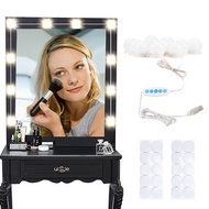 10 件USB LED 5 種照明模式荷里活化妝台鏡燈燈泡串  10 Pcs. USB LED Hollywood Vanity Makeup Mirror Lamp Bulb String Ligh