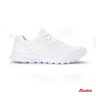 BATA Junior White Power Lace Up School Shoes 501X378