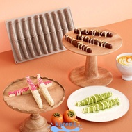 KAREN Vanilla Pod Mold, 10-Cell Design Food Grade Silicone Chocolate Mold, Premium Flexible Non-Stic