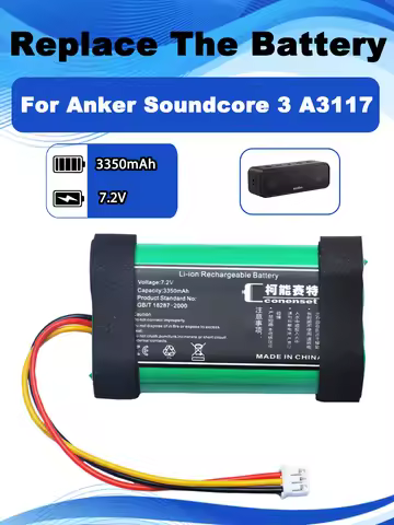 3350mAh PA19-1 7.4V Replacement Battery For Soundcore 3 A3117 Flare 2 PA32 Wireless Bluetooth Speake