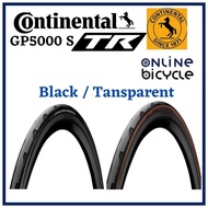 Continental Grand Pix GP5000 S TR Tubeless Ready (Black / Transparent) Road Bike Tyre for Cycling (2