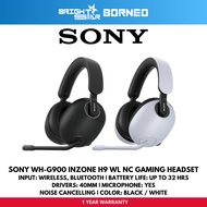 SONY WH-G900 INZONE H9 Wireless Noise Cancelling Gaming Headset - Black / White