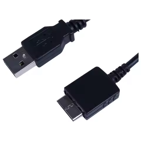USB Data Charging Cable Cord Sony Walkman E052 A844 A845 MP3 MP4 Player BlackJAS