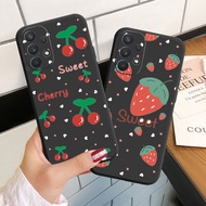Casing For Samsung A32 A42 A52 A72 Soft Silicoen Phone Case Cover Strawberry