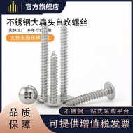 Self-tapping Screw Head Stainless Steel Tapping Screw Tapping Flat Head Screw Round Large Self-tappi