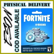 ◧ ➷ ∪ Fortnite Vbucks V-Bucks Gift Card (1000,2800,5000) - COD Available - Physical Delivery