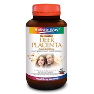 Holistic Way Premium Deer Placenta Fresh 9000mg (60 Softgels)