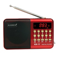 K11 Mini Portable Radio For the Elderly Handheld Fm Usb Tf Mp3 Player Speaker 8000 Songs Rechargeabl
