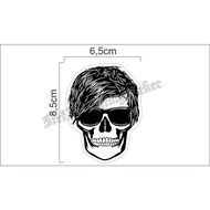 Skull print printing sticker, skull sticker