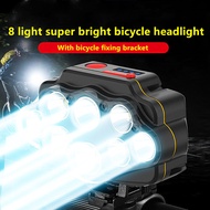 JOBOOS ไฟจักรยาน XPG ไฟฉายติดหัวยูเอสบีชาร์จซ้ำได้แสงจ้าไฟหน้าขี่กลางคืนสว่างมากอุปกรณ์ขี่จักรยานไฟหน้ารถมอเตอร์ไซค์แบบ LED อุปกรณ์เสริมจักรยาน
