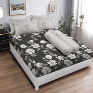 Lady Rose - Sprei Extra King 200x200 Tinggi 20 Bantal 2 - Charcoal