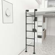 Retro Climbing Ladder loft Dormitory loft Iron Art Up and Down Bed Nordic Student Ladder Stairs Stra