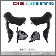 Shimano Ultegra DI2 BR-R8070 Shifter + Di2 ST-R8070 Disc Brake Caliper Set
