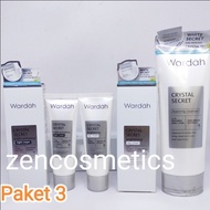 Paket Skincare Glowing Wardah Crystal Secret/ Krim Flek Hitam/