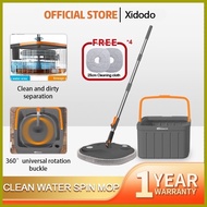 ╱ ⇧ ◆ Joybos Self Wash Spin Mop 360 Spinner Flat Mop Clean and dirty water separation tank/mop clot