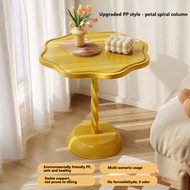 {DFGJGFT} Bedside table small round table sofa side table living room home movable cream style small
