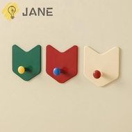 JANE 3Pcs/Set Door Hook, Self-adhesive Punch-free Strong Adhesive Hook, Creative Dopamine Arrow Shap