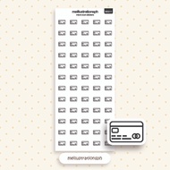 Credit Card Icon Sticker | Minimalist Sticker | Micro Sticker | Planner Journal Stickers