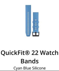 Garmin quickfit 22 bands 佳明 錶帶 藍色