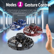 ของเล่นลูกบอลบินได้สปินเนอร์รูป UFOโดรนบังคับใช้มือหมุนได้360 ° ของเล่นคลายเครียดสำหรับเด็กผู้ชาย