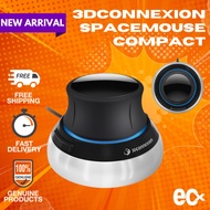 3Dconnexion SpaceMouse Compact (3DX-700059) – 3D Navigation Mouse with 6DoF Sensor, Pan/Zoom/Rotate,