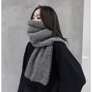 [Ready + Express + Gift Wrapping] Wool Scarf, Scarf for Men and Women, Thick Warm Wool, Size 180cm x