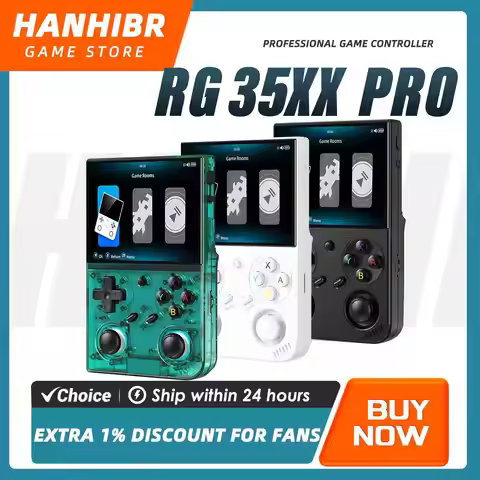 ANBERNIC RG35XX Pro Vertical Retro Handheld Game ConsoleRetro Video Gaming Player Support WiFi Linux