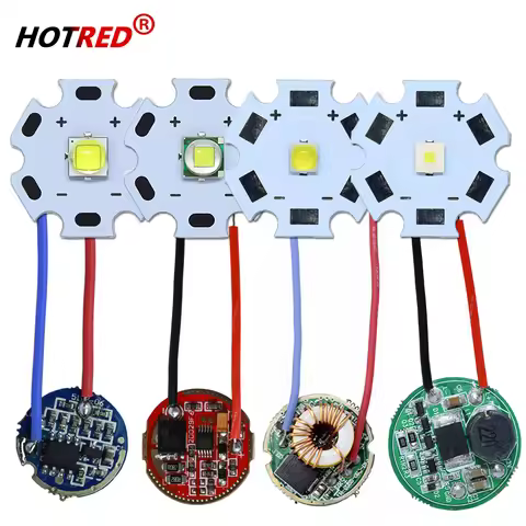 10W LED Chip XLM T6 XML2 5050-L2 XPL HI Cool White Beads Diode +Torch Flashlight Current Driver DC3.