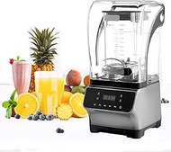 Commercial Smoothie Maker Machine,2200W Professional Countertop Blender with Soundproof Enclosure and Timer Function, 9-Speed Adjustable and 1.8L Large Capacity, for Smoothies, Ice and Frozen Fruit