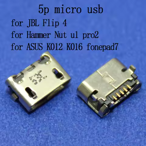 5-10pcs Mini Micro USB Connector For JBL Link 10 JBL Flip 4 Tuner Charging Port Socket Power Jack 5P