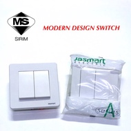 Jasmart A Series 2 Gang Switch / Jasmart 2gang switch / Jasmart 2gang suis