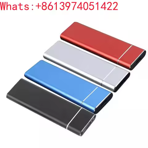 Portable SSD 30tb 16tb 10bt 8tb 4tb 2TB External Hard Drive USB3.0 Blue Red Black Mobile SSD（1pcs）