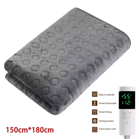 220V Security Plush Electric Blanket Bed Thermostat Electric Mattress Soft Electric Heating Blanket 