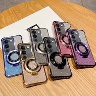 Casing Vivo V29 Casing Vivo V29 Pro Casing Electroplating glitter four corner anti drop soft phone C