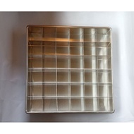 24x24x4 36-hole divided pan