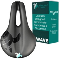 Adamo Island Saddle Comfort Bike Seat - Anatomic Relief Bicycle Saddle for Spin Bikes, E-Bikes, & St